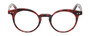 Front View of Eyebobs Reva 2747-01 Designer Single Vision Prescription Rx Eyeglasses in Red Black Marble Swirl Unisex Cateye Full Rim Acetate 45 mm