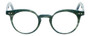 Front View of Eyebobs Reva 2747-10 Unisex Cateye Designer Reading Glasses Green Blue Marble 45mm