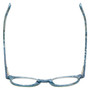 Top View of Eyebobs Reva 2747-10 Unisex Cateye Designer Reading Glasses Green Blue Marble 45mm