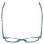 Top View of Eyebobs Reva 2747-10 Designer Single Vision Prescription Rx Eyeglasses in Green Blue Marble Unisex Cateye Full Rim Acetate 45 mm