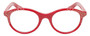 Front View of Eyebobs Soft Kitty 2885-99 Designer Single Vision Prescription Rx Eyeglasses in Red Crystal Rhinestones Ladies Cateye Full Rim Acetate 48 mm