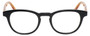 Front View of Eyebobs Take A Stand 2600-77 Designer Progressive Lens Prescription Rx Eyeglasses in Black Orange Crystal Unisex Classic Full Rim Acetate 47 mm