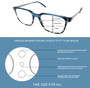 Progressive Lens Blue Light Blocking Glasses Lens Zone Functionality Illustration