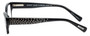 Side View of Eyebobs Study A Broad 2506-00 Ladies Cateye Reading Glasses Black Crystals 49 mm