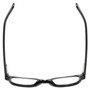 Top View of Eyebobs Study A Broad 2506-00 Ladies Cateye Reading Glasses Black Crystals 49 mm