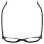 Top View of Eyebobs Study A Broad 2506-00 Designer Bi-Focal Prescription Rx Eyeglasses in Black Crystal Rhinestones Ladies Cateye Full Rim Acetate 49 mm