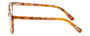 Side View of Eyebobs Sweetie 3150-06 Designer Reading Eye Glasses with Custom Cut Powered Lenses in Orange Tortoise Havana Unisex Cateye Full Rim Acetate 54 mm