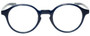 Front View of Eyebobs Top Notch 2444-10 Designer Progressive Lens Prescription Rx Eyeglasses in Cobalt Blue Unisex Round Full Rim Acetate 47 mm