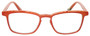 Front View of Eyebobs Win Win 3158-77 Designer Reading Eye Glasses with Custom Cut Powered Lenses in Orange Red Mesh Unisex Rectangle Full Rim Acetate 51 mm
