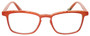 Front View of Eyebobs Win Win 3158-77 Designer Bi-Focal Prescription Rx Eyeglasses in Orange Red Mesh Unisex Rectangle Full Rim Acetate 51 mm