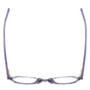Top View of Eyebobs Heda Letus Designer Bi-Focal Prescription Rx Eyeglasses in Blue Pearl Silver Grey Marble Unisex Round Full Rim Acetate 47 mm