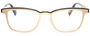Front View of Eyebobs Win Win Unisex Classic Full Rim Designer Reading Glasses Gold Black 51mm
