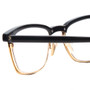 Close Up View of Eyebobs Win Win Unisex Classic Full Rim Designer Reading Glasses Gold Black 51mm