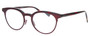 Profile View of Eyebobs Low Hanging Fruit Designer Reading Glasses Red Grey Glitter Marble 50 mm