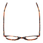 Top View of Eyebobs Barbee Q 2603 30 Women Cateye Reading Glasses Orange Tortoise Brown 49mm