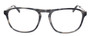 Front View of Eyebobs Schmoozer 609 11 Designer Reading Glasses Grey Tortoise & Gun Metal 51mm