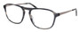 Profile View of Eyebobs Schmoozer 609 11 Designer Reading Eye Glasses with Custom Cut Powered Lenses in Grey Tortoise & Gun Metal Unisex Square Full Rim Acetate 51 mm