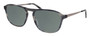 Profile View of Eyebobs Schmoozer 609 11 Designer Polarized Sunglasses with Custom Cut Smoke Grey Lenses in Grey Tortoise & Gun Metal Unisex Square Full Rim Acetate 51 mm