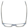 Top View of Eyebob Jean Pool Unisex Square Full Rim Designer Reading Glasses Blue Denim 45mm