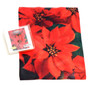 Holiday Christmas Theme Cleaning Cloth, Poinsettia