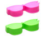Calabria Kool Klean 2 Pack Eyeglasses Lens Cleaner Kit Pink/Green 15ml Cleaning Spray, White Cleaning Cloth Eyewear Cleaning