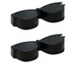 Calabria Kool Klean 2 Pack Eyeglasses Lens Cleaner Kit Black 15 ml Cleaning Spray, White Cleaning Cloth Eyewear Cleaning Kit