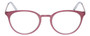 Front View of Eyebobs Jim Dandy Designer Reading Eye Glasses with Single Vision Prescription Rx Lenses in Satin Fuchsia Pink Purple Unisex Round Full Rim Metal 50 mm