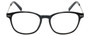 Front View of Eyebobs Kibitzer Designer Reading Eye Glasses with Prescription Progressive Rx Lenses in Gloss Black Silver Unisex Round Full Rim Metal 48 mm