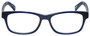 Front View of Eyebobs Bob Frapple Designer Reading Glasses Crystal Navy Blue Matte Marble 55mm
