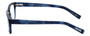 Side View of Eyebobs Bob Frapple Designer Reading Glasses Crystal Navy Blue Matte Marble 55mm