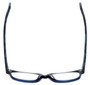Top View of Eyebobs Bob Frapple Designer Reading Glasses Crystal Navy Blue Matte Marble 55mm