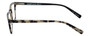 Side View of Eyebobs Mensch Designer Reading Eye Glasses in Matte Black Marble Tortoise Havana Grey Unisex Square Full Rim Acetate 52 mm