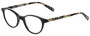 Profile View of Eyebobs Miss Judged Designer Single Vision Prescription Rx Eyeglasses in Black Marble Tortoise Havana Grey Ladies Cateye Full Rim Acetate 47 mm