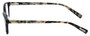 Side View of Eyebobs Miss Judged Designer Reading Eye Glasses with Prescription Bi-Focal Rx Lenses in Black Marble Tortoise Havana Grey Ladies Cateye Full Rim Acetate 47 mm