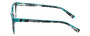 Side View of Eyebobs Myrna Ladies Cateye Reading Glasses Black Blue Marble Tortoise Grey 54mm