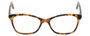 Front View of Eyebobs Not Tonight Designer Reading Eye Glasses with Prescription Bi-Focal Rx Lenses in Light Tortoise Havana Brown Gold Crystal Ladies Cateye Full Rim Acetate 51 mm