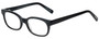 Profile View of Eyebobs Over Served Round Full Rim Designer Reading Glasses in Gloss Black 51 mm