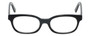 Front View of Eyebobs Over Served Round Full Rim Designer Reading Glasses in Gloss Black 51 mm
