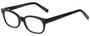 Profile View of Eyebobs Over Served Designer Bi-Focal Prescription Rx Eyeglasses in Gloss Black Unisex Round Full Rim Acetate 51 mm