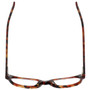 Top View of Eyebobs Over Served Oval Reading Glasses Tortoise Havana Brown Gold Crystal 51mm