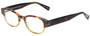 Profile View of Eyebobs Rita Book Ladies Round Reading Glasses Tortoise Brown Gold Crystal 47 mm