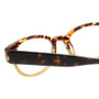 Close Up View of Eyebobs Rita Book Ladies Round Reading Glasses Tortoise Brown Gold Crystal 47 mm