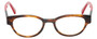 Front View of Eyebobs Rita Book Women Oval Reading Glasses Tortoise Havana Brown Gold Red 47mm