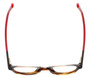 Top View of Eyebobs Rita Book Women Oval Reading Glasses Tortoise Havana Brown Gold Red 47mm