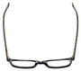 Top View of Eyebobs C See Through Designer Reading Glasses Gloss Black White Snakeskin 52 mm