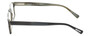 Side View of Eyebobs Size Matters Square .5-Rimless Designer Reading Glasses Gloss Black 56mm