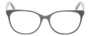 Front View of Eyebobs Sweetie Ladies Cateye Full Rim Designer Reading Glasses Silver Grey 54mm