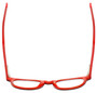 Top View of Eyebobs Take A Stand Ladies Cateye Designer Reading Glasses Black Layer Red 47mm