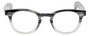 Front View of Eyebobs Total Wit Round Designer Reading Glasses Grey Marble Fade Crystal 46 mm