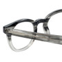 Close Up View of Eyebobs Total Wit Round Designer Reading Glasses Grey Marble Fade Crystal 46 mm